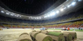 Au început lucrările de înlocuire a gazonului pe Arena Naţională