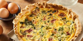 Quiche cu spanac si branza