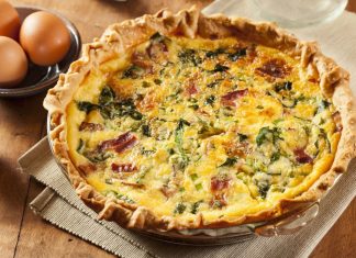 Quiche cu spanac si branza